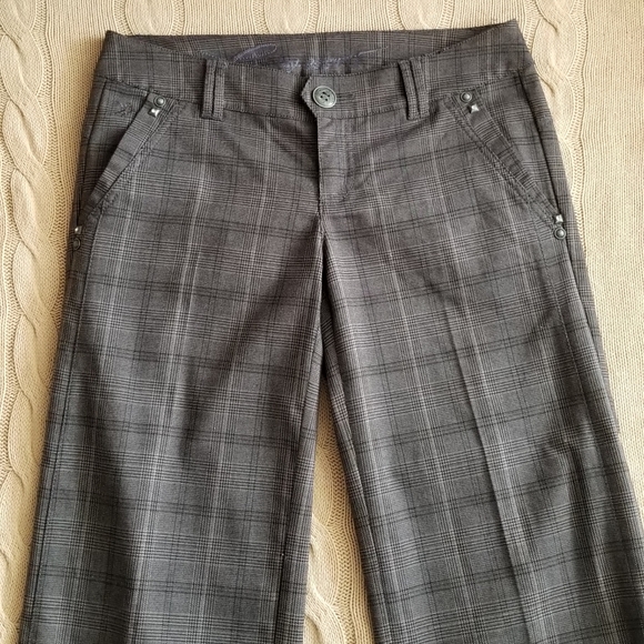 2YK Wide leg low rise pleated pants / trousers - Picture 4 of 13